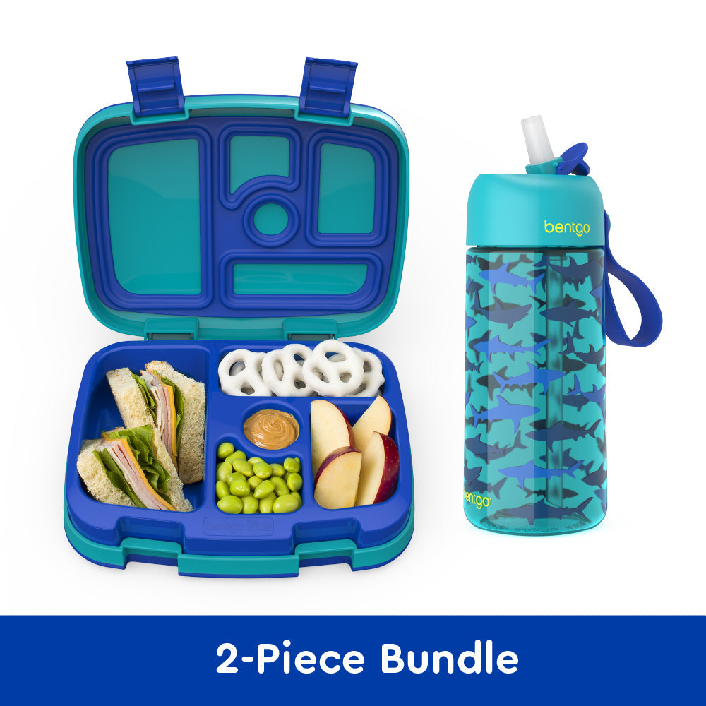 bentgo-kids-prints-lunch-box-and-water-bottle-x2 bentgo-lunch-box-bottle-bundle-shark-1.jpg
